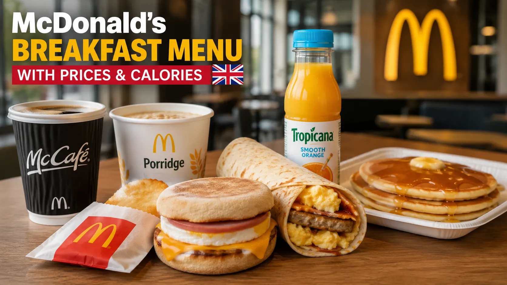 McDonald's breakfast menu
